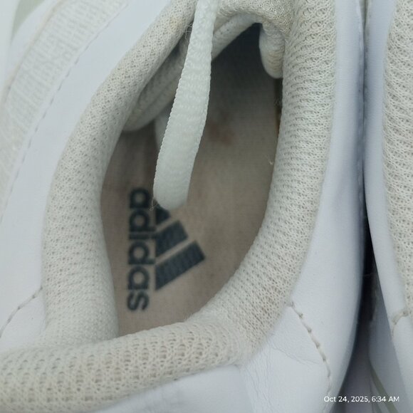 Women Girls White Grey Adidas Triple Cheer Sneakers Size 9 Model #111089250 - Picture 12 of 16